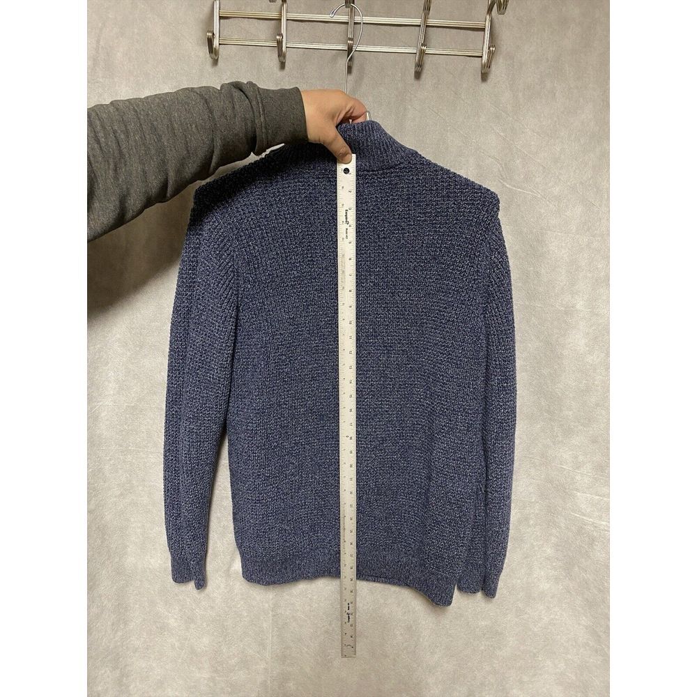 L L Bean Sweater Men XL Tall Cardigan‎ Chunky Knit Fisherman Zip Nordic Jacket - Picture 4 of 11